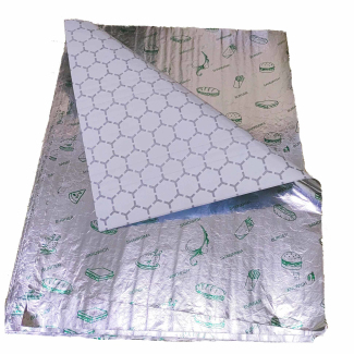 Printed Alu Foil Burger Sandwich Shawarma Package Paper