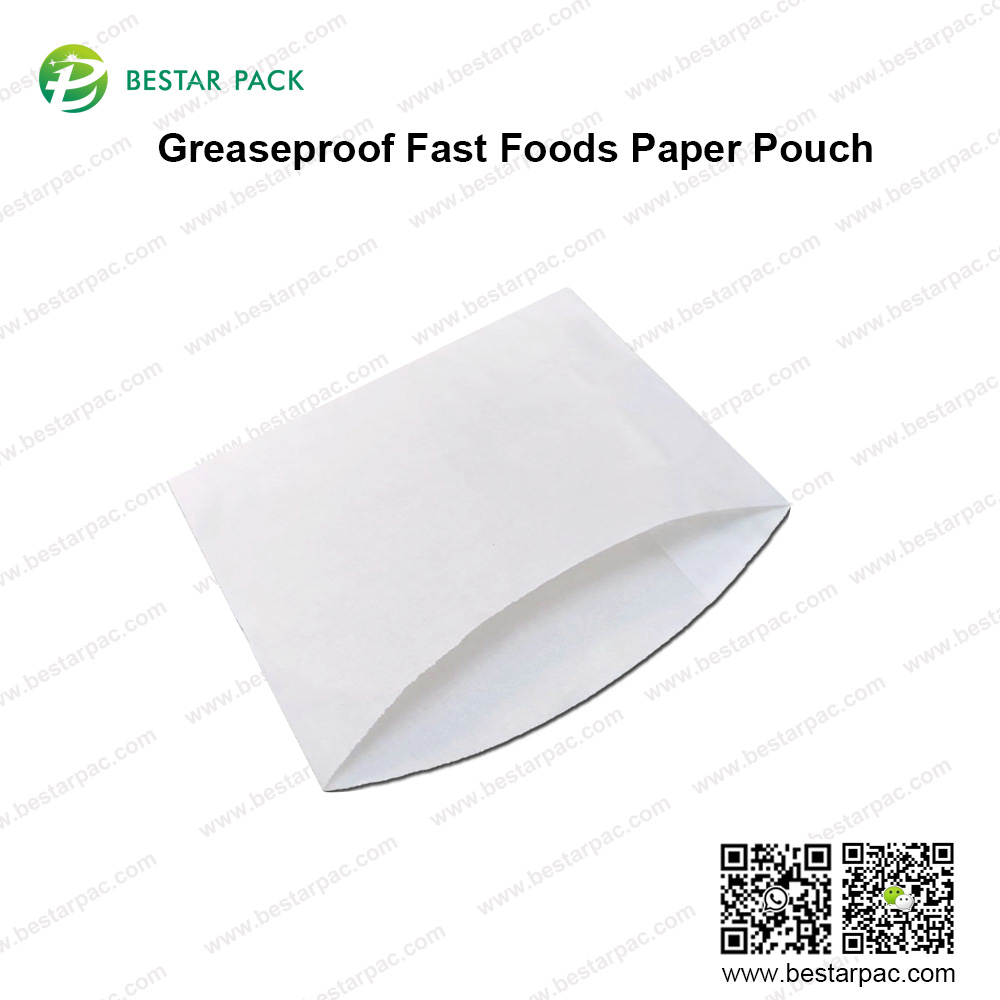 Greaseproof Fast Foods Paper Pouch